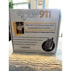 Guardian Alert 911 Emergency Pendant With DECT 6.0 Technology LogicMark New